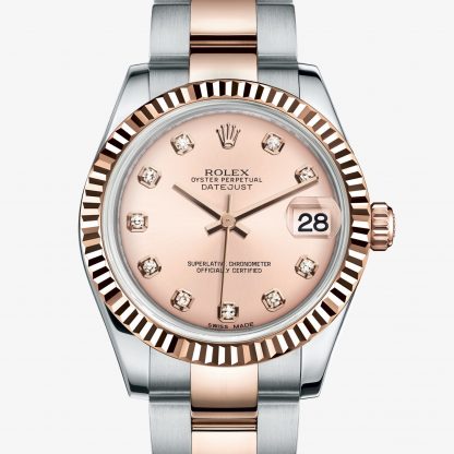rolex Datejust Oyster 31 mm acciaio Oystersteel e oro Everose 178271