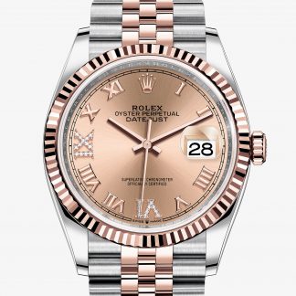 rolex Datejust Oyster 36 mm acciaio Oystersteel e oro Everose 126231