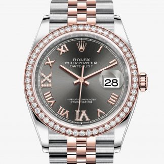 rolex Datejust Oyster 36 mm acciaio Oystersteel e oro Everose 126281RBR