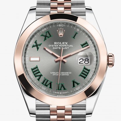 rolex Datejust Oyster 41 mm acciaio Oystersteel e oro Everose 126301