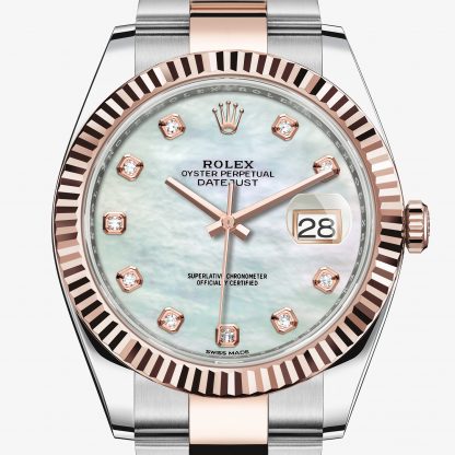 rolex Datejust Oyster 41 mm acciaio Oystersteel e oro Everose 126331