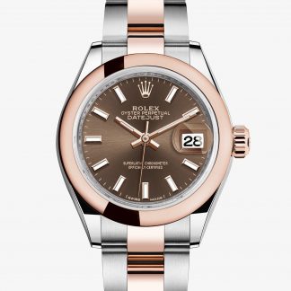 rolex Lady-Datejust Oyster 28 mm acciaio Oystersteel e oro Everose 279161