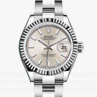 rolex Lady-Datejust Oyster 28 mm acciaio Oystersteel e oro bianco 279174