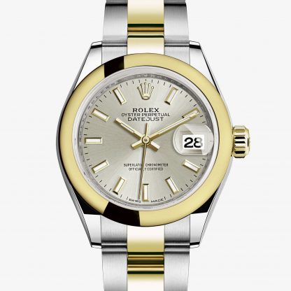 rolex Lady-Datejust Oyster 28 mm acciaio Oystersteel e oro giallo 279163