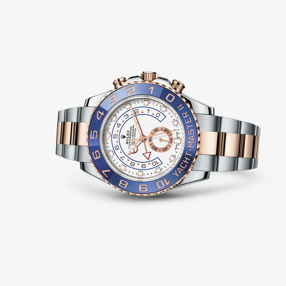 yacht master ii oyster 44 mm oystersteel and everose gold