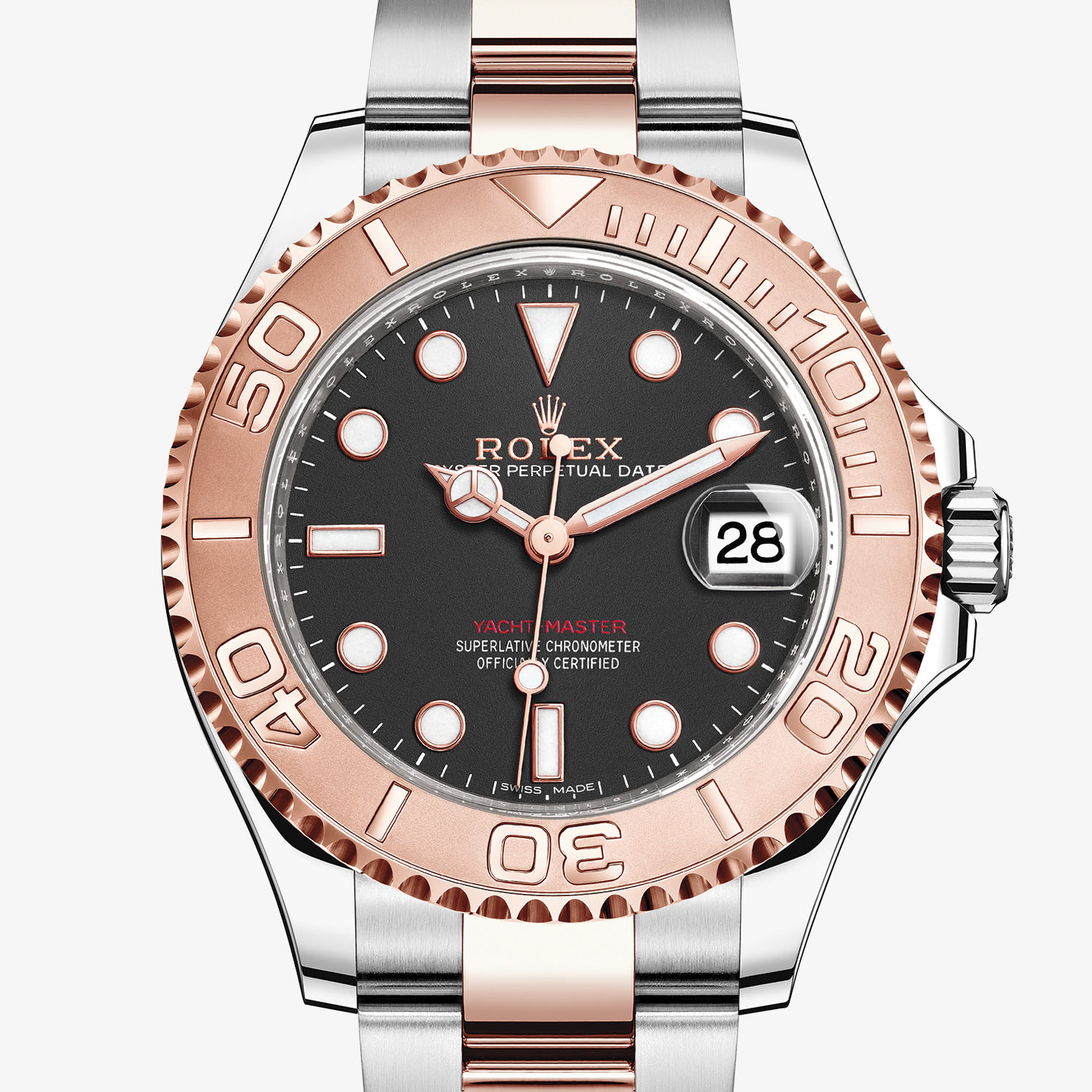 yacht master 37 oyster 37 mm everose gold